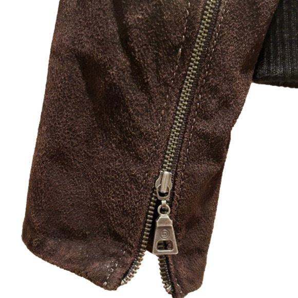Danier brown leather jacket CDN 2XS US size 6-8 - Picture 5 of 10